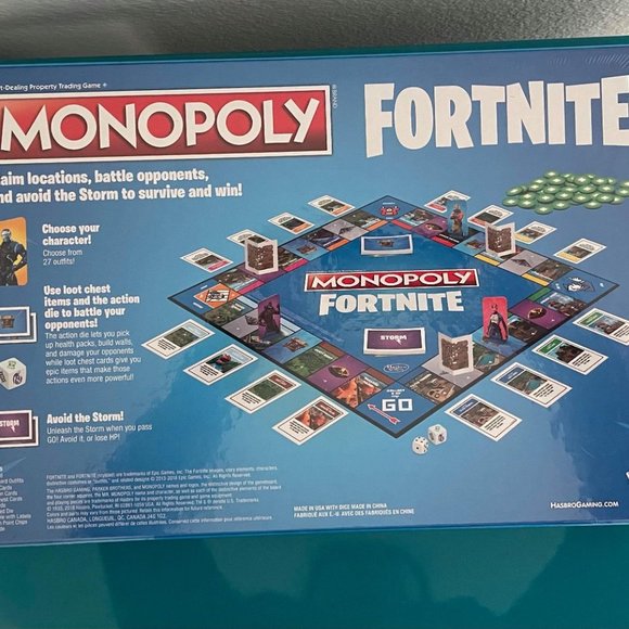 NIB- Fortnite Monopoly Board Game - Picture 3 of 3
